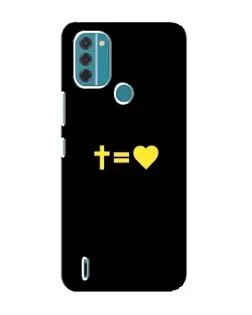 Чохол для Nokia C31 з картинкою «Серце та Хрест»