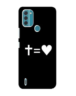 Чохол для Nokia C31 з картинкою «Хрест та Серце»