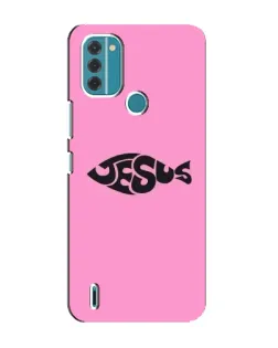 Чохол для Nokia C31 з картинкою «Рожевий символ Jesus»