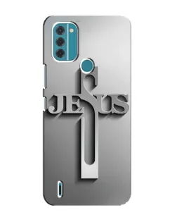 Чехол для Nokia C31 с картинкой «Металлический крест Jesus» Чехол для Nokia C31 с картинкой «Металлический крест Jesus»