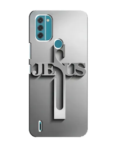 Чехол для Nokia C31 с картинкой «Металлический крест Jesus» Чехол для Nokia C31 с картинкой «Металлический крест Jesus»