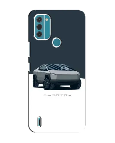 Чохол для Nokia C31 з картинкою «Сріблястий Cybertruck Tesla»