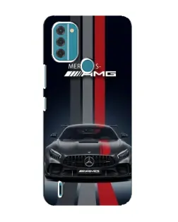 Чехол для Nokia C31 с картинкой «Mercedes — белый карбон» Чехол для Nokia C31 с картинкой «Mercedes — белый карбон»