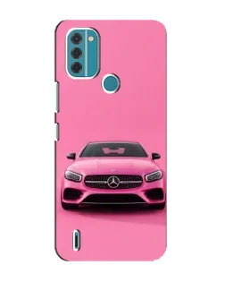 Чехол для Nokia C31 с картинкой «Розовый Mercedes AMG»