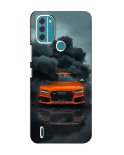 Чохол для Nokia C31 з картинкою «Audi у хмарах диму»