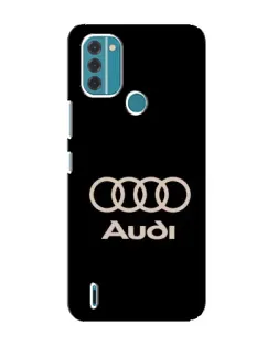 Чохол для Nokia C31 з картинкою «Audi — золотий логотип»