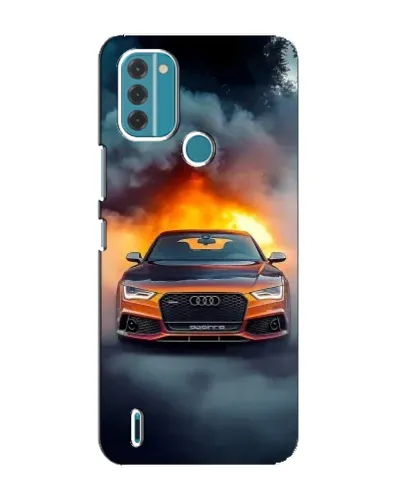 Чохол для Nokia C31 з картинкою «Audi у вогняному диму» Чохол для Nokia C31 з картинкою «Audi у вогняному диму»