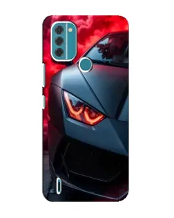 Чохол для Nokia C31 з картинкою «Lamborghini червоне сяйво»
