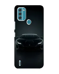 Чохол для Nokia C31 з картинкою «Чорний Lamborghini Aventador»
