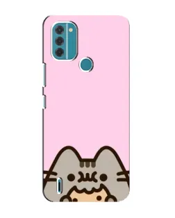 Чехол для Nokia C31 с картинкой «Pusheen и печенье»