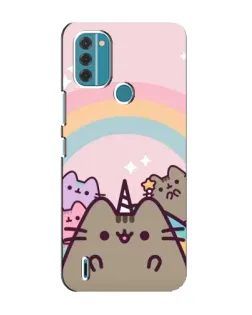 Чехол для Nokia C31 с картинкой «Единорог Pusheen»