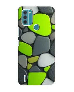 Чехол для Nokia C31 с картинкой «Яркая неоновая галька»