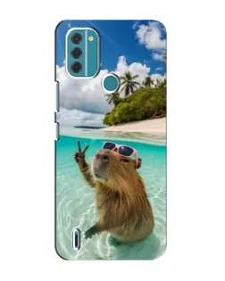 Чехол для Nokia C31 с картинкой «Капибара на море» Чехол для Nokia C31 с картинкой «Капибара на море»