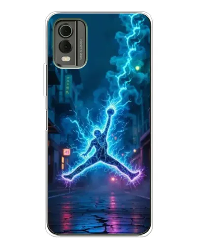 Чехол для Nokia C32 с картинкой «Jordan Gold Jumpman» Чехол для Nokia C32 с картинкой «Jordan Gold Jumpman»