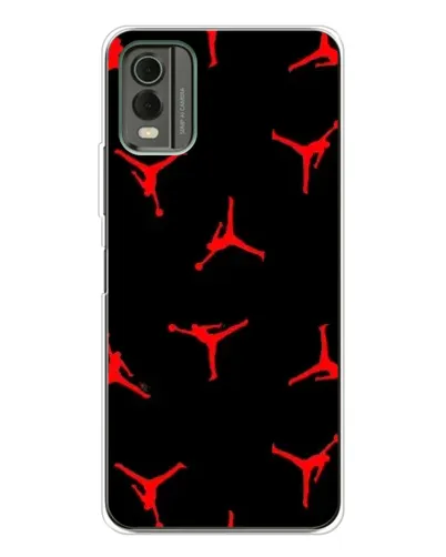 Чехол для Nokia C32 с картинкой «Jordan Red Pattern» Чехол для Nokia C32 с картинкой «Jordan Red Pattern»
