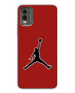 Чехол для Nokia C32 с картинкой «Jordan Red Back»