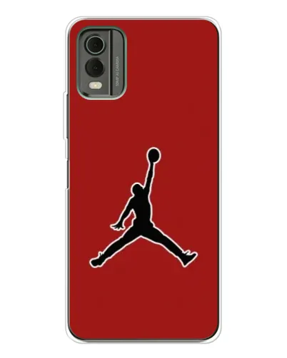 Чехол для Nokia C32 с картинкой «Jordan Red Back» Чехол для Nokia C32 с картинкой «Jordan Red Back»