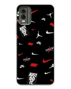 Чехол для Nokia C32 с картинкой «Nike Mix Pattern»