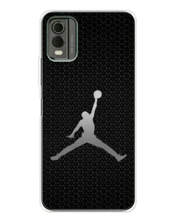 Чехол для Nokia C32 с картинкой «Jordan Dark Carbon»