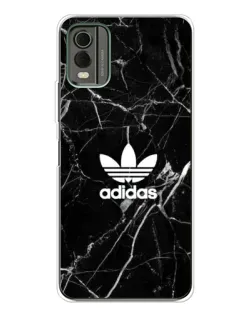 Чехол для Nokia C32 с картинкой «Белый мрамор Adidas»