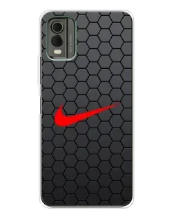 Чехол для Nokia C32 с картинкой «Nike — карбоновая сетка» Чехол для Nokia C32 с картинкой «Nike — карбоновая сетка»
