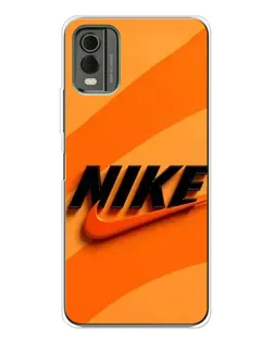Чехол для Nokia C32 с картинкой «Оранжевый драйв Nike» Чехол для Nokia C32 с картинкой «Оранжевый драйв Nike»