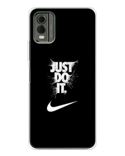 Чехол для Nokia C32 с картинкой «Текстовый принт Nike» Чехол для Nokia C32 с картинкой «Текстовый принт Nike»