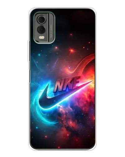 Чехол для Nokia C32 с картинкой «Огненный логотип Nike» Чехол для Nokia C32 с картинкой «Огненный логотип Nike»