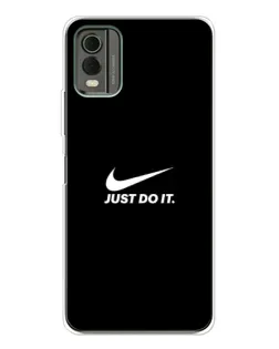 Чехол для Nokia C32 с картинкой «Минимализм от Nike»