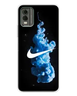 Чехол для Nokia C32 с картинкой «Nike и синий дым»