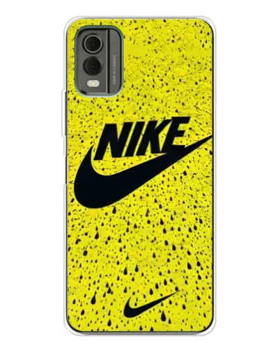Чехол для Nokia C32 с картинкой «Желтый текстурный Nike» Чехол для Nokia C32 с картинкой «Желтый текстурный Nike»