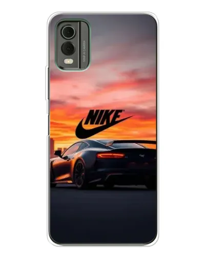 Чехол для Nokia C32 с картинкой «Nike и суперкар» Чехол для Nokia C32 с картинкой «Nike и суперкар»