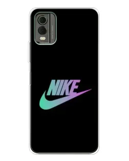 Чехол для Nokia C32 с картинкой «Nike — городская ночь»