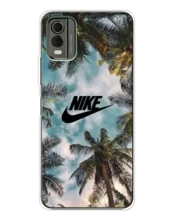 Чохол для Nokia C32 з картинкою «Тропічний принт Nike»