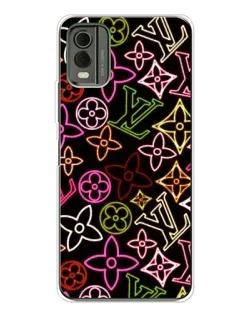 Чехол для Nokia C32 с картинкой «Неоновый микс Nike» Чехол для Nokia C32 с картинкой «Неоновый микс Nike»