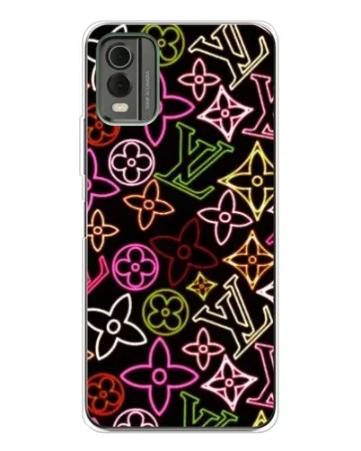 Чехол для Nokia C32 с картинкой «Неоновый микс Nike» Чехол для Nokia C32 с картинкой «Неоновый микс Nike»