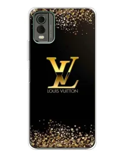 Чехол для Nokia C32 с картинкой «LV — золотые искры»