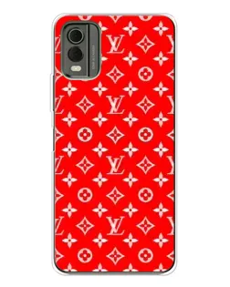 Чехол для Nokia C32 с картинкой «Яркий паттерн LV»