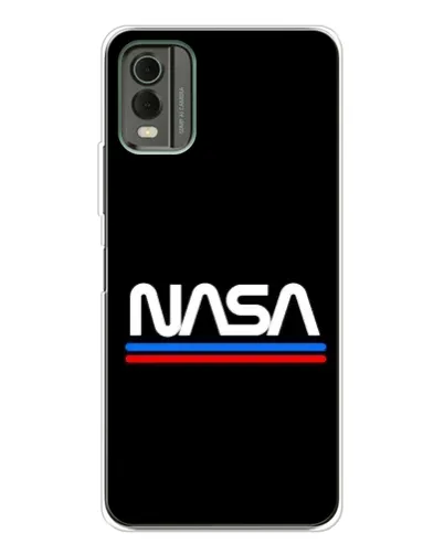 Чехол для Nokia C32 с картинкой «NASA — классика Red Blue» Чехол для Nokia C32 с картинкой «NASA — классика Red Blue»