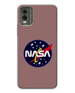 Чехол для Nokia C32 с картинкой «NASA — ретро космос»
