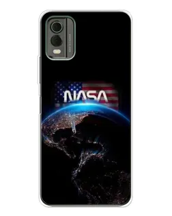 Чехол для Nokia C32 с картинкой «Земля из космоса NASA»