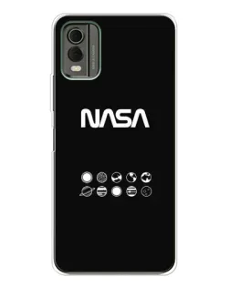 Чехол для Nokia C32 с картинкой «NASA — технический принт»