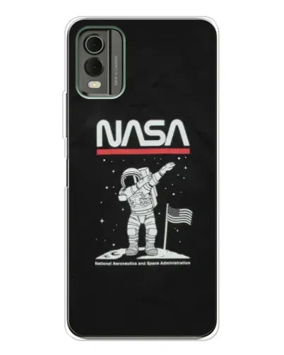 Чехол для Nokia C32 с картинкой «NASA — шагаем по Луне» Чехол для Nokia C32 с картинкой «NASA — шагаем по Луне»