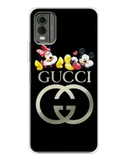 Чехол для Nokia C32 с картинкой «Gucci — герои Disney»