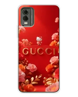 Чехол для Nokia C32 с картинкой «Gucci — золотой сад»