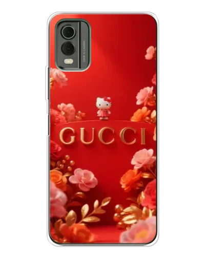 Чехол для Nokia C32 с картинкой «Gucci — золотой сад»