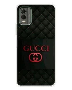 Чехол для Nokia C32 с картинкой «Gucci — стеганый черный»