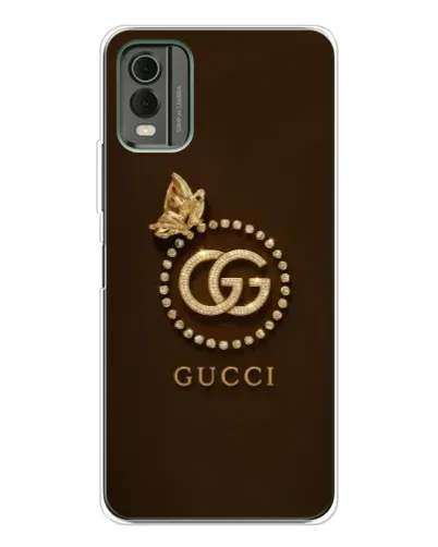 Чехол для Nokia C32 с картинкой «Gucci — золотая бабочка»