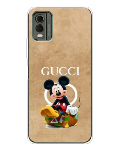 Чехол для Nokia C32 с картинкой «Микки Маус Gucci — крафт»