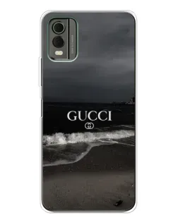 Чехол для Nokia C32 с картинкой «Gucci — морской прибой»